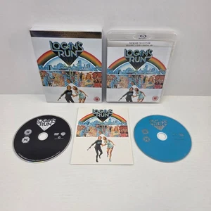 Logan's Run 1976 Premium Collection Blu-Ray & DVD + Slip Cover + Cards UK R2 - Imagen 1 de 3