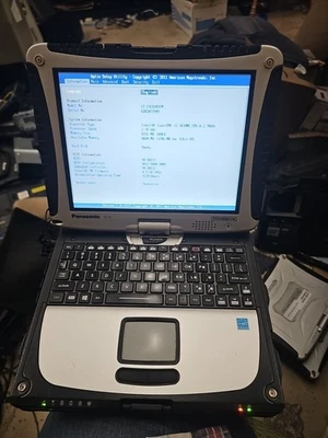 Panasonic Toughbook CF-19, i5-3610ME @ 2,7 GHz, 8 GB RAM, SIN HD/caddy 9220 horas Foto 1 de 4