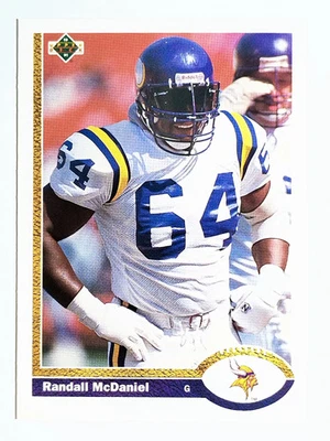 1991 Upper Deck #421 Randall McDaniel - Image 1 of 2