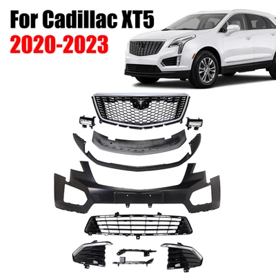 New Complete Front Bumper Cover Grille With Running Light For 20-23 Cadillac XT5 Foto 1 de 4