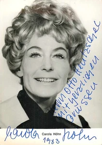 Carola Höhn-Autogrammkarte-Schauspielerin-TV-National - Picture 1 of 2