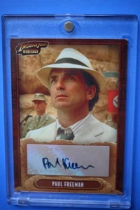INDIANA JONES TOPPS HERITAGE PAUL FREEMAN AUTOGRAPH HTF- CARD HAS CREASE - Picture 1 of 2