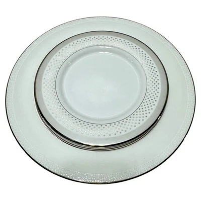 Kate Spade Lenox Whitaker Street & Cypress Point Plates Set of 2 – Silver Trim - Image 1 of 4