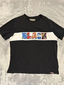 Camiseta negra pirámide para hombre diseño a rayas blancas talla XXL - Imagen 1 de 5