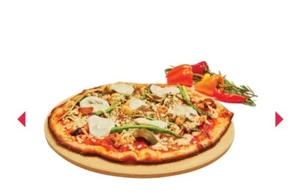 13" Grill Mark Beige Pizza Stone - Picture 1 of 2