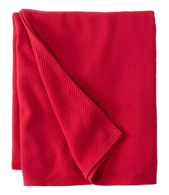L.L. Bean Maine Twill Blanket Red New - Image 1 of 1