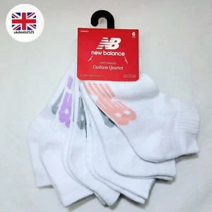 New Balance Women's Socks Size 4-10 Performance Cushion 6 Pairs Hiking Walking - Picture 1 of 9