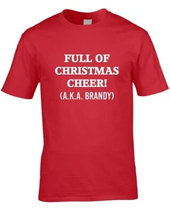 Brandy Christmas Funny Men's T-Shirt Drink Party Xmas Secret Santa Grumpy Cool - Picture 1 of 4
