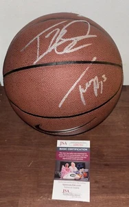Tim Hardaway Jr & Trey Burke Signed Auto Michigan Wolverines Logo Basketball JSA - Picture 1 of 2