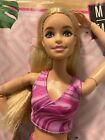 2024 Barbie Made To Move Pink & Blue Yoga Doll New