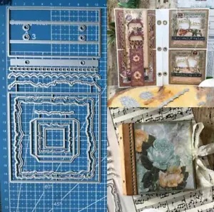 Frame Metal Cutting Dies Scrapbooking Embossing Album Paper Card Crafts Stencils - Picture 1 of 6
