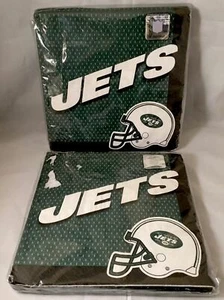 New York Jets NFL luncheon napkins - 32 2-ply - 12 7/8" x 12 7/8" - NIP - Picture 1 of 4