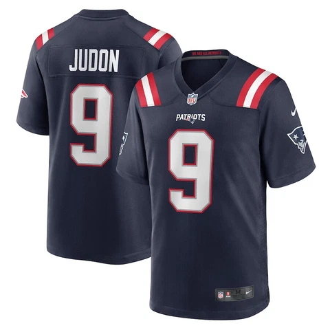 Men's New England Patriots Matthew Judon #9 Navy Game Player Jersey Cover
