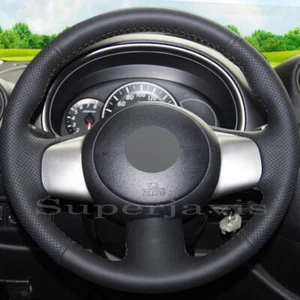 Custom Black PU Leather Steering Wheel Stitch on Cover For Nissan NV200 2010-17 - Picture 1 of 10