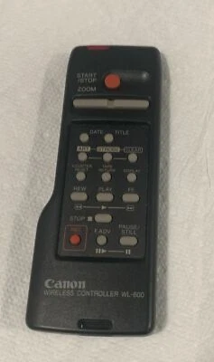Controlador inalámbrico para videocámara videocámara con control remoto Canon WL-600 - PROBADO Foto 1 de 3