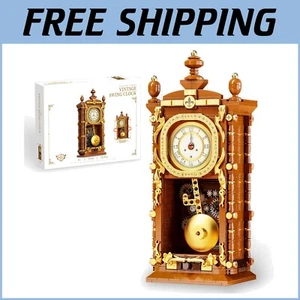 Functional Retro Pendulum Clock Model Kit - Engaging Gift for Kids & Adults - Picture 1 of 8