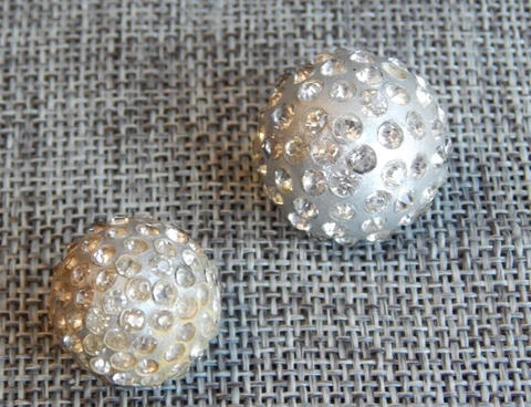 Lot of Antique Vtg  Buttons w/ Rhinestone  #1013-D Cover