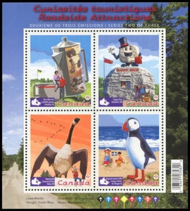 Canada Stamp #2397 - Roadside Attractions - 2 (2010) 4 x (P) Souvenir sheet of 4 - Picture 1 of 1