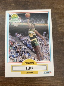 1990 - 1991 Fleer Shawn Kemp Seattle Supersonics #178 Basketball Card - Picture 1 of 4