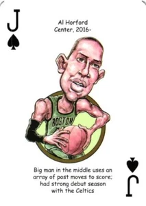 Al Horford Jack of Spades Boston Celtics Caricature Playing Card - Picture 1 of 4