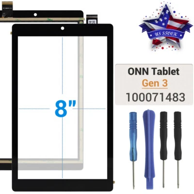 For ONN Gen 3 2022 100071483 8 inch Tablet Touch Screen Panel Digitizer Glass - Image 1 of 4