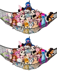Stuffed Animal Hammock | Corner Hanging Organizer, Stuffed Animal Storage | Easy - Picture 1 of 12