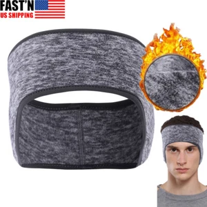 Ear Warmer Headband/Winter/Cold Weather Ear Muffs Fleece Ear Cover for Men Women - Picture 1 of 16