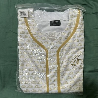 Camiseta de béisbol Said The Sky-rara con croissant dorado talla l nueva Foto 1 de 2
