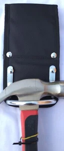 NYLON BIG Hammer Holder Fixed Loop Oil Tanned Leather Tool Belt Holder/Holster - Picture 1 of 9