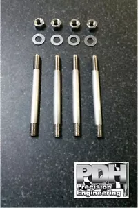 TACOS DE CARBURADOR HOLLEY, ACERO INOXIDABLE 316, TRAJE 4150 CARBY CON ESPACIADOR DE 2" - Imagen 1 de 4