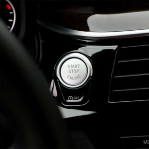 Silber Start Stop knopf Schalter Aufkleber für BMW F10 F20 F30 F31 F11 F01 - Bild 1 von 9