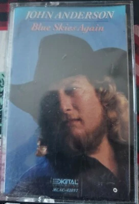 JOHN ANDERSON: Blue Skies Again Cassette Tape MCA Records MCAC 42037 - Image 1 of 3