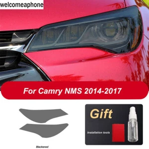 Pre-cut Headlights Smoke Paint Protection Vinyl Tint Wrap Film For Toyota Camry - Picture 1 of 12