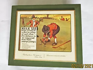 IMPRESIÓN DE COLECCIÓN P REGLAS DE GOLF, Charles Crombie, REGLA XVI - Imagen 1 de 4