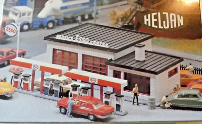 Heljan 1776 H0 Kit Gas Station Esso with Instructions New Welded Boxed - Image 1 of 2