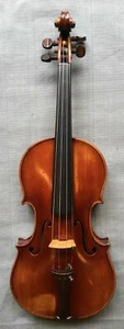 Excellent Early 1900's French 4/4 Full Size Violin Labelled E. Fleury- Courtois - Picture 1 of 9