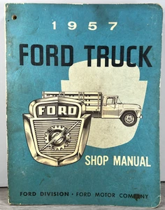Vintage 1957 Ford Truck Blue Shop Manual - Picture 1 of 9