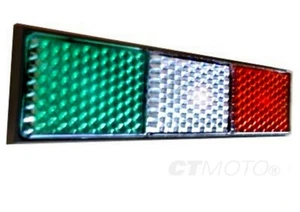 PEGATINA REFLECTORA BANDERA ITALIANA COCHE FURGONETA CAMIÓN BICICLETA SCOOTER BARCO ITALIA ITALIA EURO - Imagen 1 de 1
