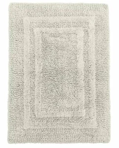 Hotel Collection Cotton Reversible 21" x 32" Bath Rug -Ivory T4101954 - Picture 1 of 7