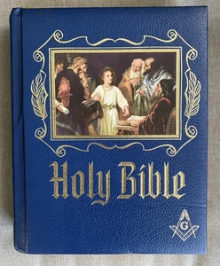 1971 Freimaurer Heilige Bibel Erbstück Meister Referenzausgabe KJV Freemason alt neu - Bild 1 von 24