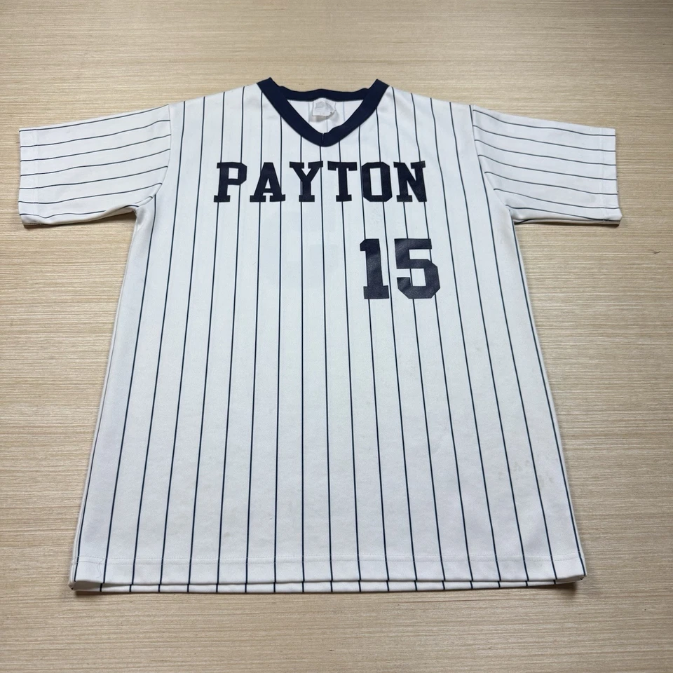 Vintage Walter Payton High School Baseball Jersey Chicago Don Alleson Large 80s Foto 1 de 4