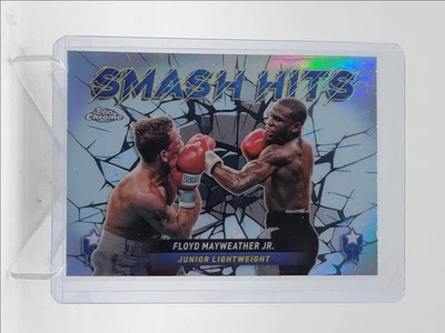 FLOYD MAYWEATHER JR. 2024 TOPPS CHROME SMASH HITS BOXING REFRACTOR A Q4354 - Image 1 of 2