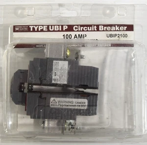 Connecticut Electric 100 Amp 2-Pole Pushmatic UBI P Circuit Breaker UBIP-2100 - Picture 1 of 2