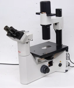 Leica 090-131.002 DMIL Inverted Microscope W/ 3 Objectives - Read Description - Picture 1 of 24