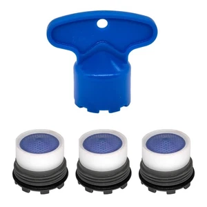 3 X Strahlregler Perlator M16,5 x 1 und 1 X Schlüssel M16.5 - Bild 1 von 3