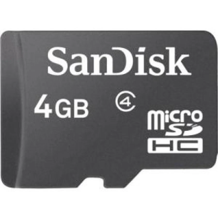SanDisk 4 GB High Capacity microSDHC Card (SDSDQ-004G-A46) - Image 1 of 1