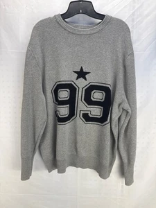 Rue21 Gray 99 Star Graphic Sweater Pullover Long Sleeve Women’s Size XL - Picture 1 of 6