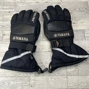 Yamaha Gore-tex Motorcycle Snowmobile Winter Gloves L LG Large Black - Picture 1 of 6
