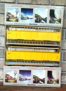 (2) Walthers HO 89' Enclosed Auto Carriers, Chicago & North Western, #932-4806 - Picture 1 of 4