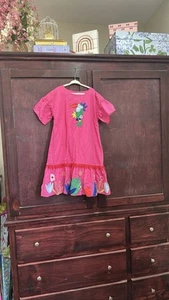Mini Boden Toucan Aplique Cotton Dress 9-10Y - Picture 1 of 5